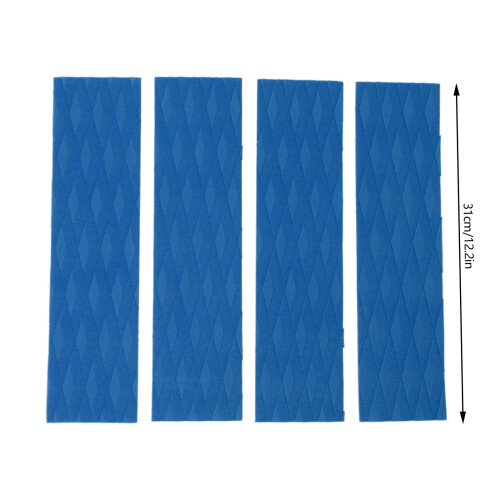 Secure Grip Blue Traction Pads - 4Pcs for Surfboards & Kayaks 1