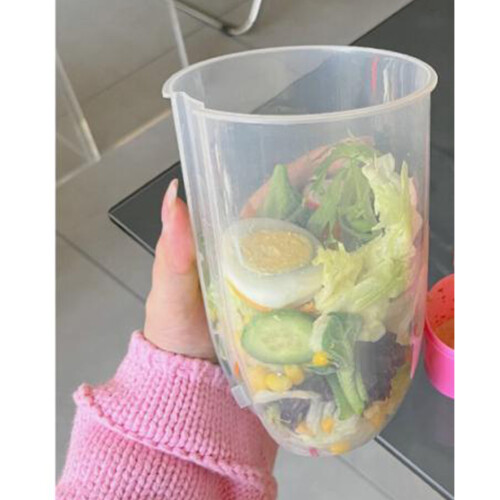 Gemüse-Frühstückssalatbecher 1000ml PP-Shaker 2