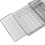 Plateau de baignoire universel, bac en PET rétractable, gris 8