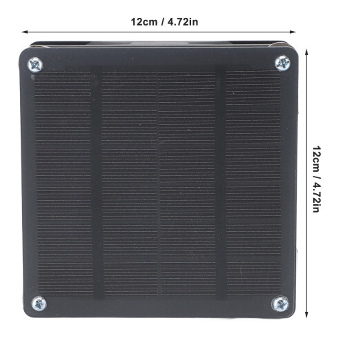 Monokristall-Solarpanel-Lüfter 3W 6V 12x12cm 1