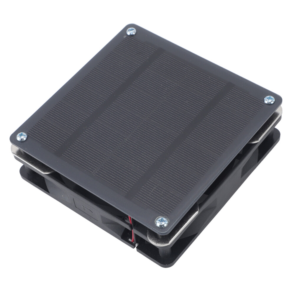 3W Monocrystalline Solar Panel Fan 6V Adjustable Vent For Coop & Greenhouse 4691335514858