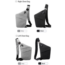 Marsupio da petto Modello sinistro/destro 32x20x2 cm Nero 0,21 kg