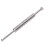 BJ008 Stylo d'acupression à double embout - acier inoxydable 2