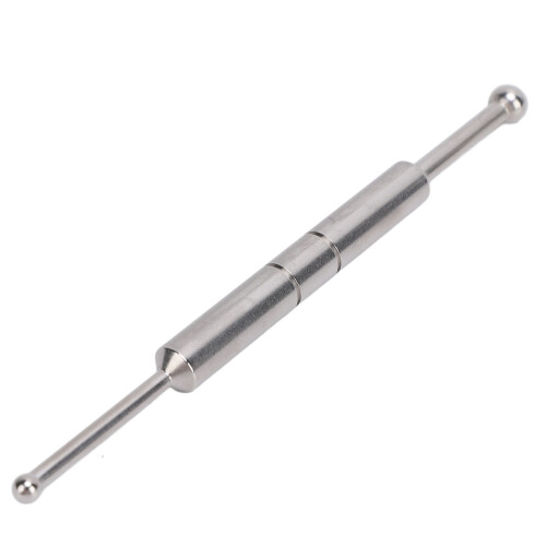 BJ008 Stylo d'acupression à double embout - acier inoxydable 1