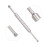 BJ008 Stylo d'acupression à double embout - acier inoxydable 3