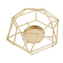Geometrische Teelichthalter im nordischen Stil, minimalistisches Design aus Metall, gusseisen, Kerzenhalter, Kerzenschale, Dekoration für Z