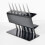 Supporto per pinzette con 6 fori - 13x8x4.2cm - Nero 6
