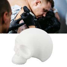 Modèle d'entraînement en silicone pour tatouage de crâne 10,5 7,5 cm