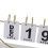 Calendario perpetuo giratorio con LED, corazón blanco, 25x6x29cm 10