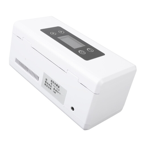 Mini Medicine Fridge 18650 10200mAh Compact Black