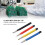 Set de 4 stylos-brosse Scratch, 11,8 x 1 cm, pour bijoux. 4
