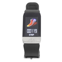 Smartwatch für Herren und Damen, 1,14 Zoll Display, Bluetooth 4.0, IP67 wasserdicht, Körpertemperaturüberwachung, Smartwatch für Outdoor-Sp