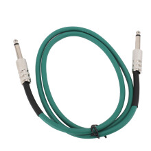 Cable de guitarra verde de 10 m, diámetro de 0,2 pulgadas, con conectores de 1/4 de pulgada a 1/4 de pulgada.