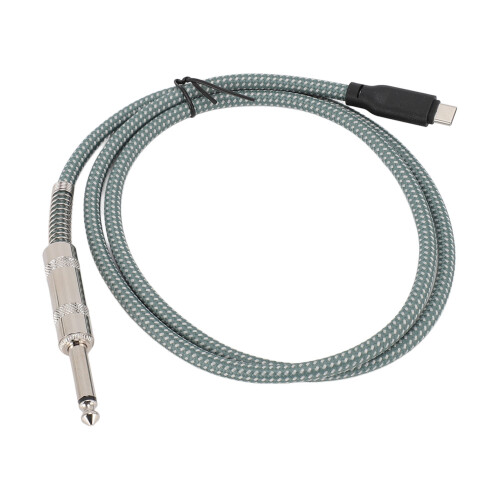 Câble BC 1/4 po vers USB-C, 6,35 mm vers Type-C, Vert, 3 m