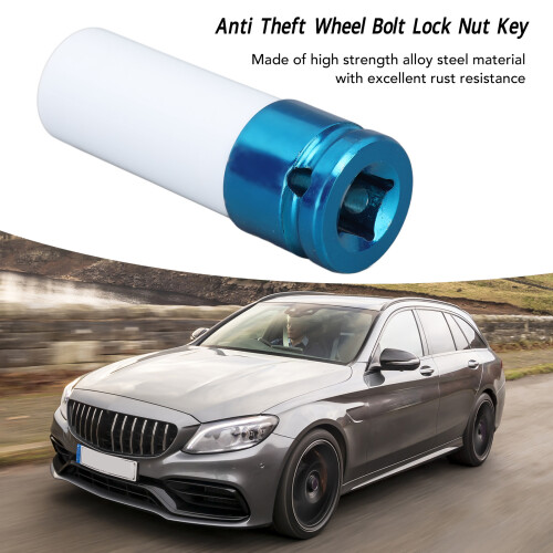 Alloy Steel Wheel Lock Nut Key for Benz C-Class E-Class 17mm Hex 2