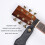 Correa de guitarra bordada vintage, verde OD, ancha 4