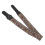 Sangle de guitare brodée vintage marron réglable 11