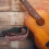 Sangle de guitare brodée vintage - rouge, réglable 15