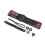 Sangle de guitare brodée vintage - rouge, réglable 1