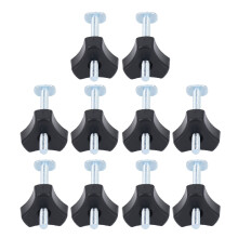 10 juegos de perillas para ranura en T de acero inoxidable kit M8x100mm