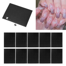 10 Blatt Schmetterlingsmuster Nageldruck-Schablonenaufkleber Hohle Nagelaufkleber Vorlage DIY Dekoration