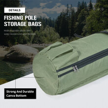 Borsa da pesca Oxford per 5 canne 2424115 cm, Nero