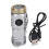 Mini-LED-Taschenlampe kompakt 700 mAh, Silber 2