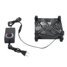 Ventilateur de boîtier 140 mm 12 V 0,45 A Noir 140x140x25 mm fiche secteur