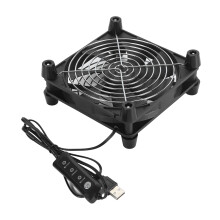 Ventilador de PC de 140 mm USB 5V/1,5W Negro 2800RPM, 3 velocidades