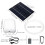 Bianco 2 W 6 V aeratore solare per laghetto, 2000 mA, compatto 6