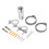 Kit de montaje para J-pole, acero inoxidable, ajustable 3