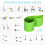 Set Pilates: BootyBands 64/74/84x8cm 30-50lbs rosa 7