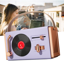 Kabelloser Bluetooth-Lautsprecher für draußen, tragbar und dekorativ, hohe Klangqualität, USB-Sticks, Retro Bluetooth-Lautsprecher für Wohn