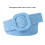 Sky Blue Woven Elastic Belt - Adjustable, Durable, 95cm x 4cm 2