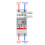 Compteur d'énergie monophasé 2P DIN-Rail RS485 5A 4