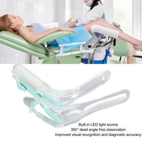 Speculum vaginale LED a becco d’anatra LR41 3x43mAh ABS 2