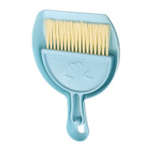 Schreibtisch-Besen- und Kehrblech-Set blau 80,00 g 16 11 4,5 cm
