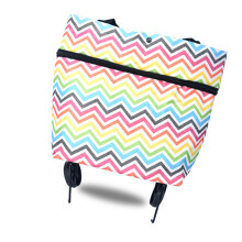 Bolsa de compras plegable con ruedas 400 g 27x12x44 cm