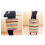 Bolsa de compras plegable con ruedas 400 g 27x12x44 cm 14