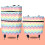 Bolsa de compras plegable con ruedas 400 g 27x12x44 cm 12