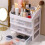 3-stufiger Schubladen-Organizer, transparent 5
