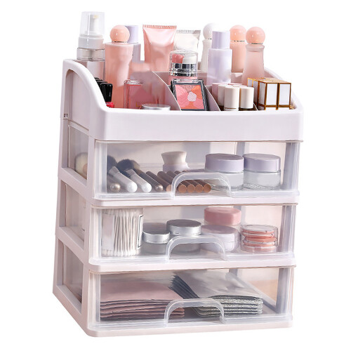 3-stufiger Schubladen-Organizer, transparent