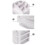 3-stufiger Schubladen-Organizer, transparent 3