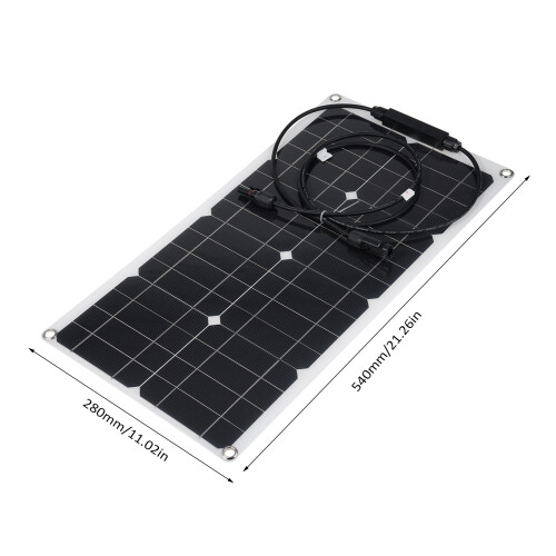 25W 16V Pannello solare portatile 540x280x3mm Nero 1
