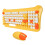 Yellow 98-Key Retro Wireless Keyboard Mouse Set for Windows 7-11 PCs 14