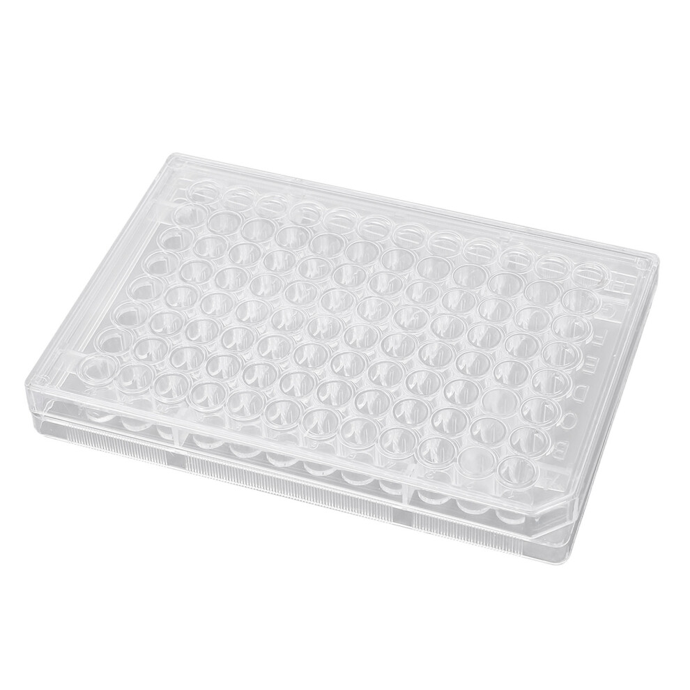 10pcs 96-Well Clear Polystyrene Cell Culture Plates with Lids for Lab-image-OPC-PJDSXTB-NEW