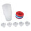 Children's Paint Cups Set 5 Reusable Spill Proof Containers with Colored Lids 13