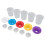 Children's Paint Cups Set 5 Reusable Spill Proof Containers with Colored Lids 1
