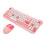 Wireless Pink 2.4G Keyboard & Mouse Set for Windows 98/7/8/10/11 15