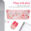 Wireless Pink 2.4G Keyboard & Mouse Set for Windows 98/7/8/10/11 6